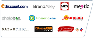 Sites utilisant PAYPAL (source PAYPAL) CDISCOUNT, BrandAlley, DARTY, meetic, etc.